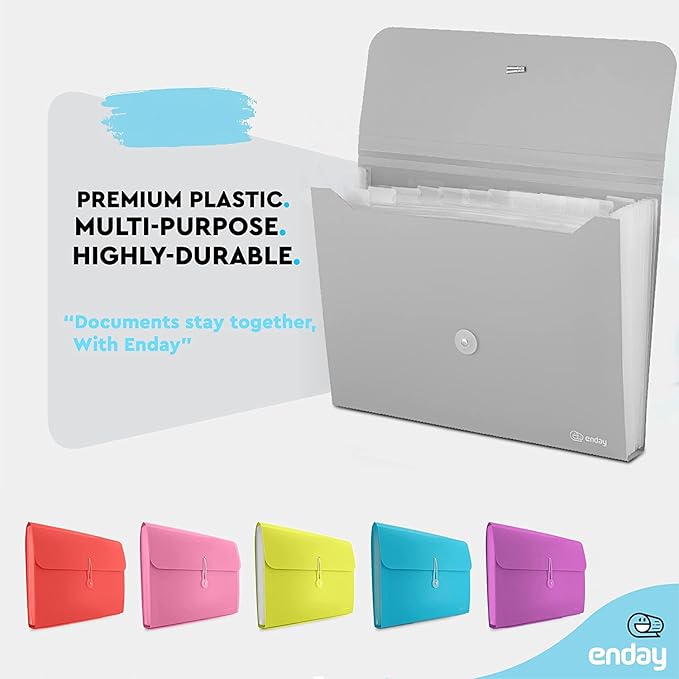 Accordion File Organizer 13 Pocket Expanding File Folder - Image 4
