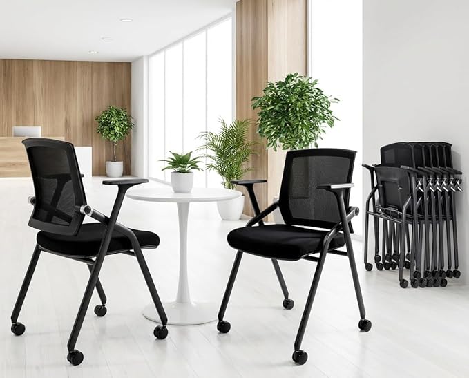 BLANEDUO, 2 Pack Stackable Conference Room Chairs by BLANEDUO