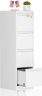 4-Drawer File Cabinet with Lock, Metal Vertical Filing Cabinets by MetalStorageCabinet