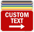 Custom Arrow, Custom Directional Sign, Right Arrow, 12x18 Inches, 55 mil thick by MySignCenter