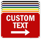Custom Arrow, Custom Directional Sign, Right Arrow, 12x18 Inches, 55 mil thick by MySignCenter