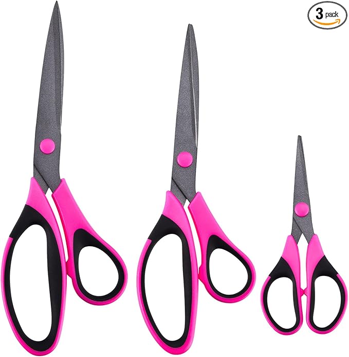 Zicolu Craft Scissors Set, Sharp Scissors All Purpose Heavy Duty, Teflon by Zicolu