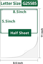 Gemsroyal 5.5"×8.5" Half Sheet Shipping Labels Printable, 5.5×8.5 inch White - Image 2