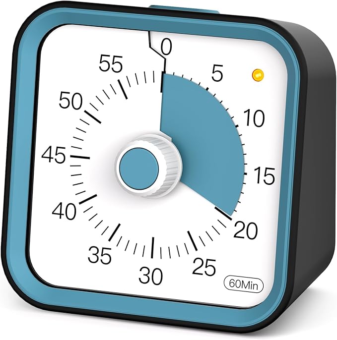 Visual Timer for Kids with Pause Function, 60 Minute Countdown Timer for Kids by InfPokidCuteVisualTimer