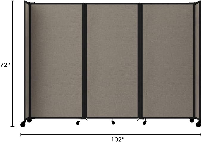 Versare Room Divider 360 Portable Wall Partition | Folding Panels | Large - Image 8