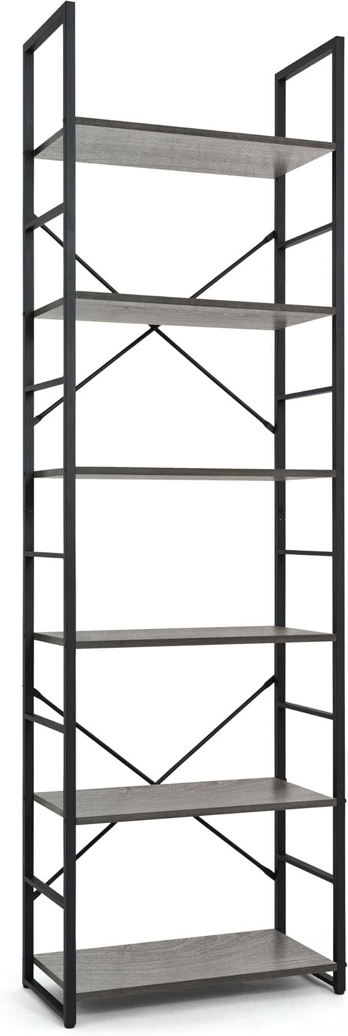CAPHAUS 6 Tier Bookshelf, 24 Inch Width Free Standing Shelf, Bookcase Shelf - Image 8