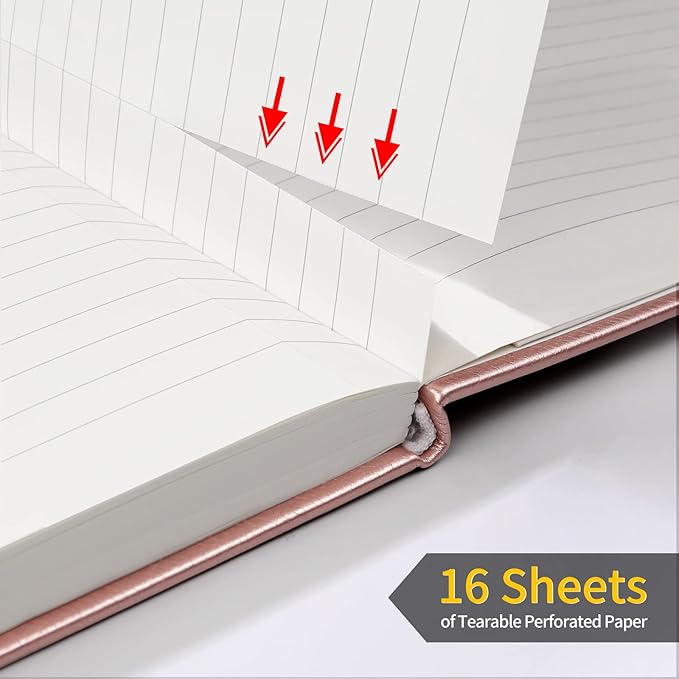 Annecy Lined Journal Notebook, Hardcover Leather Journal - Image 4