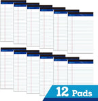 WritePads Legal note pads 5"x8" Legal Pads, College Ruled, 12 Pack, 50 Sheets - Image 2