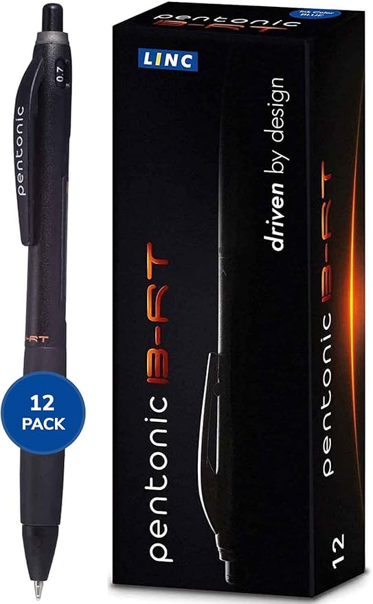 linc Pentonic BR-T Retractable Ballpoint Pens, 0.7 mm Fine Point, Smooth Writing by LincPens