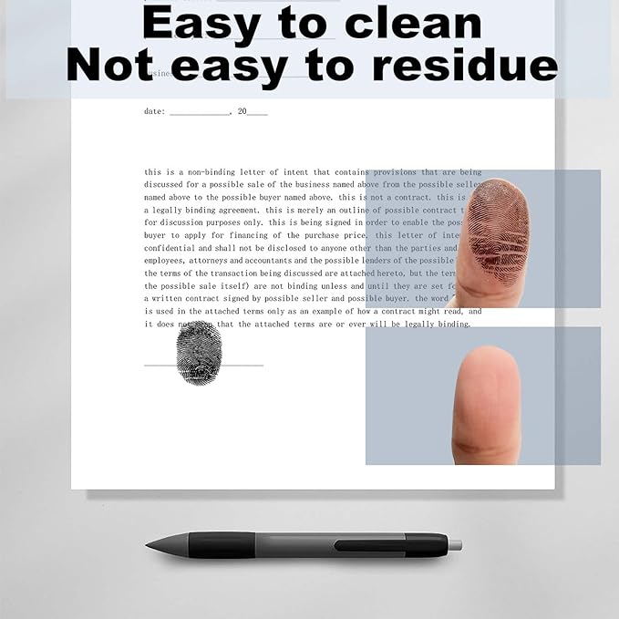Fingerprint Ink Pad 2 Pack Black Thumbprint Ink Pad - Image 4