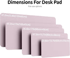 YSAGi Leather Desk Pad Protector, Office Desk Mat, Large Mouse Pad, Non-Slip PU - Image 4