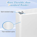 CIXILDTS 2 Inch D Ring Binders, 3 Ring Binder Fit US Letter Size Paper - Image 4