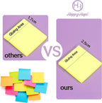 HappyHapi 36-Pads Sticky Notes 3X3 in, 80 Sheets/Pad, 8 Bright Color Self-Stick - Image 3