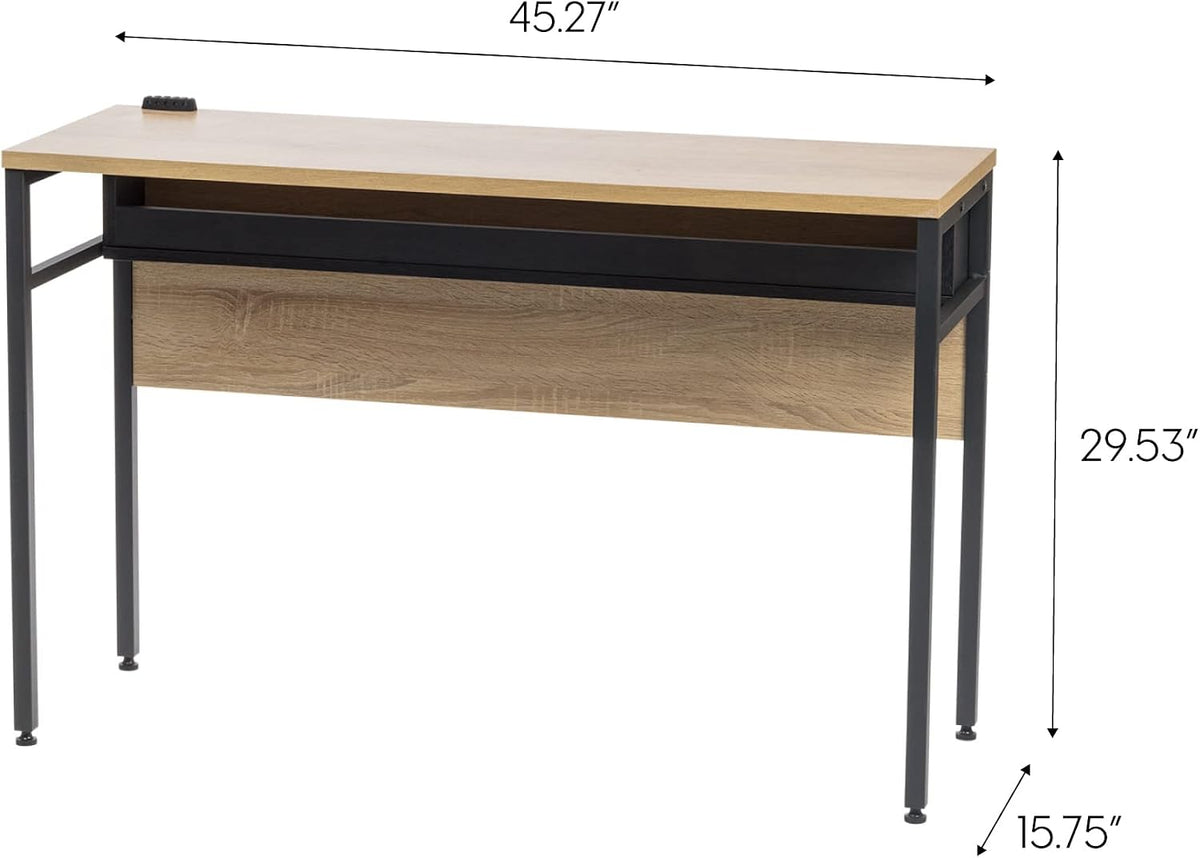 IRIS USA Computer Desk with Cable Organizer and Tray