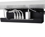 VIDOR Under Desk Cable Management Tray 2-Pack, No Drill Alloy Steel - Image 7