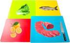 4 Pieces Flexible Cutting Board mats, Plastic Cutting Boards - Image 5