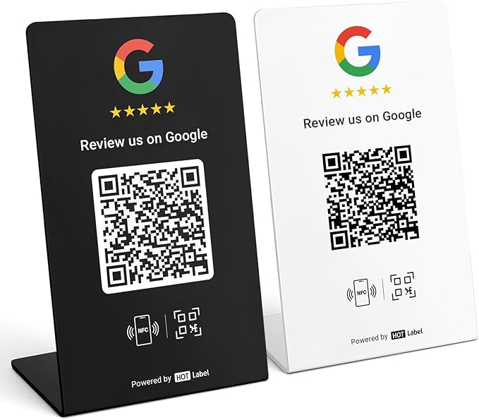 Hotlabel Review Stand 2-Pack + Black & White + by Hotlabel