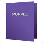 Oxford Twin-Pocket Folders, Textured Paper, Letter Size, Holds 100 Sheets - Image 3