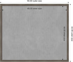 Amanti Art Grey Framed Magnetic Board 42x50 Oversize Vision Board - Image 4