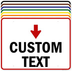 Custom Arrow, Custom Directional Sign, Down Arrow, 36x48 Inches, Rust Free