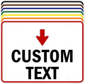 Custom Arrow, Custom Directional Sign, Down Arrow, 36x48 Inches, Rust Free by MySignCenter