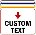 Custom Arrow, Custom Directional Sign, Down Arrow, 36x48 Inches, Rust Free by MySignCenter