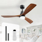 sofucor 52 inch solid wood ceiling fans with, main product view