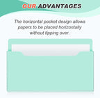 Feifeiya Magnetic Pocket File Holder Large File Folder Organizer Paper Mail - Image 3