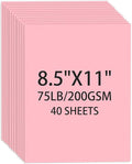 Cardstock 8.5 X 11, 40 Sheets, 75lb/ 200gsm Copy Paper, Cardstock Printer Paper by Ciphyfee