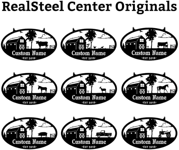 RealSteel Personalized Metal Farmhouse Sign - Image 2