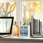 WUZYOU I'm Not Qualified To Diagnose Wood Block Sign Desk Decor, Inspirational - Image 5