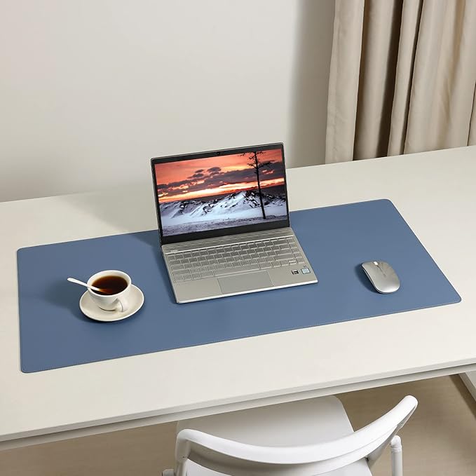 Wolaile Faux Leather Desk Pad Blotter, Water and Slip Resistant Writing Desk - Image 6