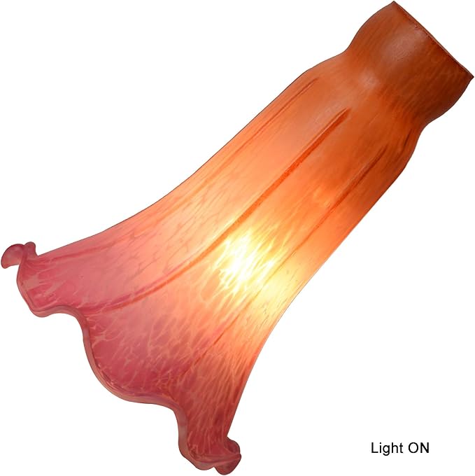 Bieye LS20 Lily Flower Blown Glass Lampshade - Image 2