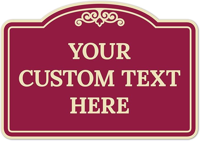 Custom Decorative Sign, Personalized Metal Sign by SigoSigns