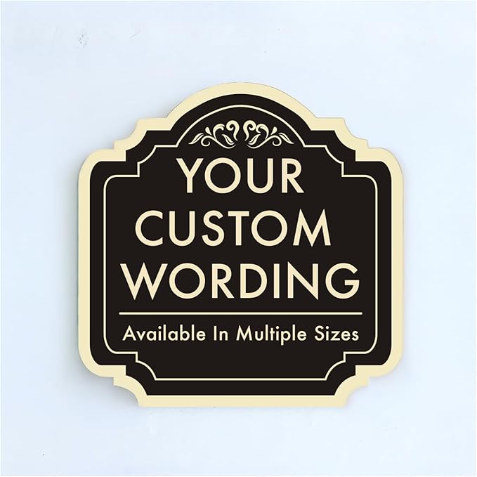 Custom Decorative Outdoor Metal Sign by SpeedyOrders