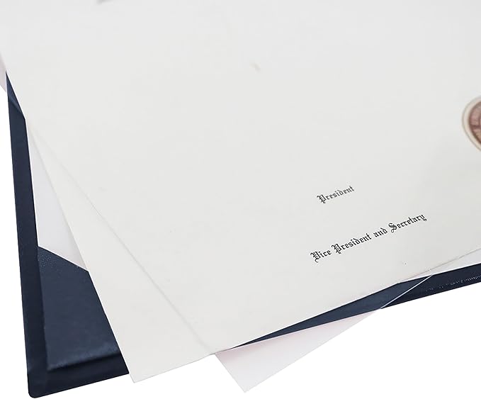 GraduationMall 8.5"x11" Smooth Padded Diploma Cover Certificate Holder Darkblue - Image 5