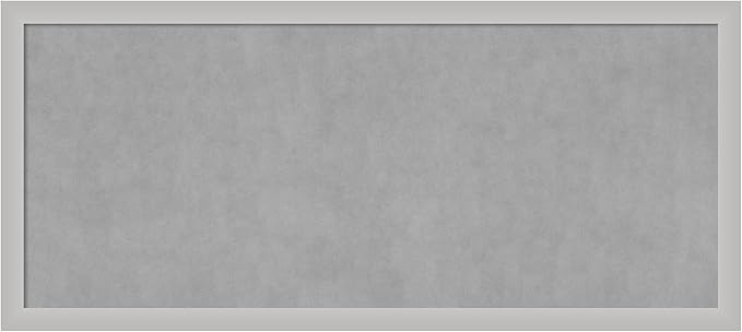 Amanti Art Silver Framed Magnetic Board 23x51 Oversize Vision Board by AmantiArt