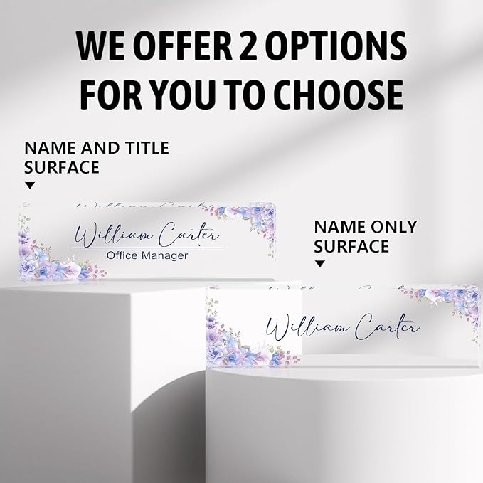 Personalized Name Plate for Desk Custom Acrylic Desk Name Plate Custom Employee - Image 6