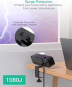 PD30W Desk Clamp Power Strip, Desktop Mount Surge Protector, Fast Charging - Image 7