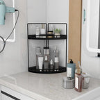 Dorhors 2-Tier Bathroom Counter Organizer, Vanity Counter Corner Shelf - Image 2