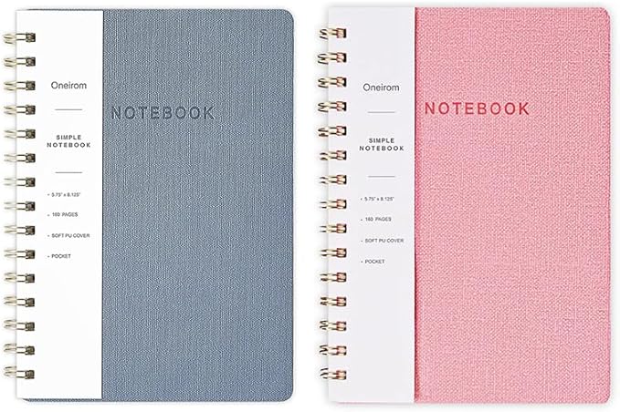 Spiral Notebook-5.75" x 8.125" College Ruled Journal by Oneirom