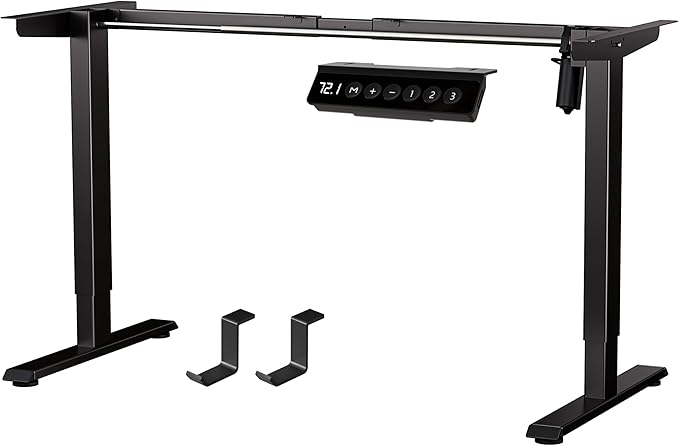 BIZUM Electric Standing Desk Frame, Height Adjustable Sit Stand Desk Base by Unknown