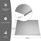 KORVOS 304 Stainless Steel Cutting Board, 23.6" x 19.6" Large Size Stainless - Image 2