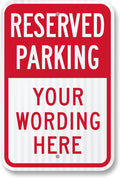 SmartSign "Reserved Parking by SmartSign