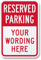 SmartSign "Reserved Parking by SmartSign