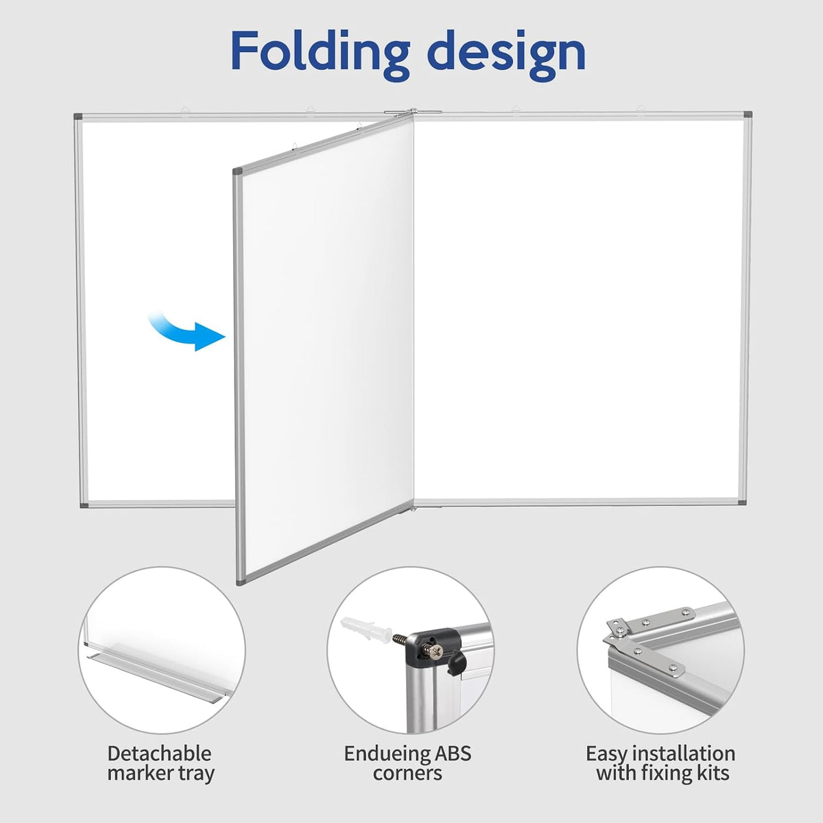 60x36 Large Whiteboard for Wall, Magnetic Dry Erase Board for Office