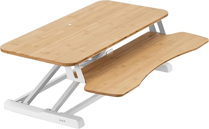 VIVO 32 inch Desk Converter, K Series, Height Adjustable Sit to Stand Riser by VIVO