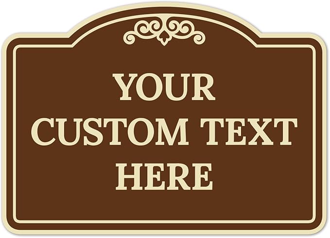 Custom Decorative Sign, Personalized Metal Sign by SigoSigns