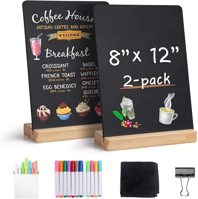 UAGGIC Creative 8x12Inch Desktop Small Chalkboard - Image 4
