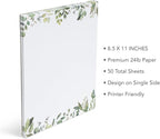 Leaf Theme Paper Stationery, 50 Sheets, Elegant Writing Paper, Pretty - Image 3
